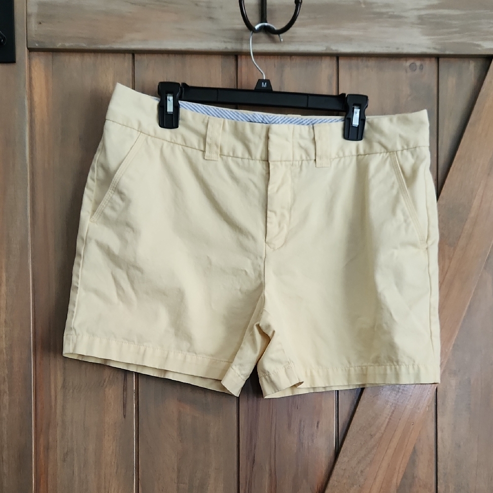 Tommy Hilfiger Classic Women's Pale Yellow Cotton Shorts